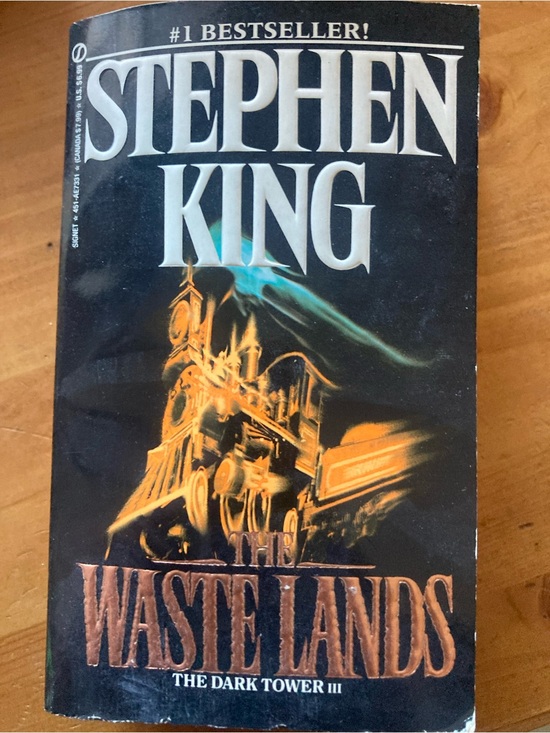 Other - Stephen King The Waste Lands Paperback - Black Cover with Orange Train Art
